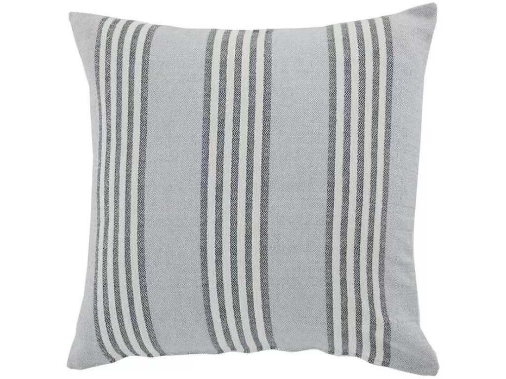 Bradford Stripe Indoor/Outdoor Pillow Chambray