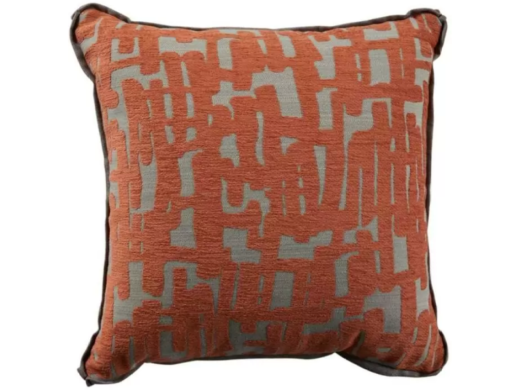 Abstract Terracotta Indoor/Outdoor Pillow Orange