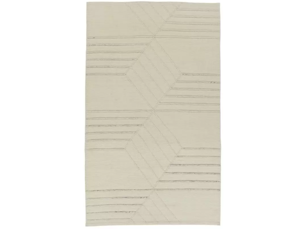 Grooved-Steps Indoor/Outdoor Rug Antique White